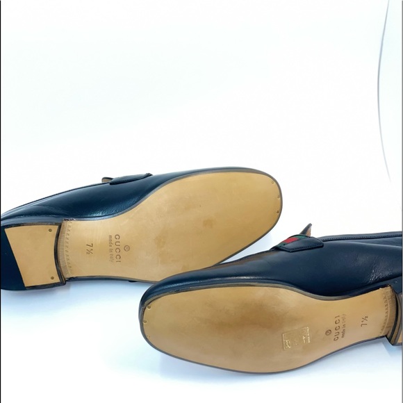 GUCCI | Leather Loafer With Double G And Web